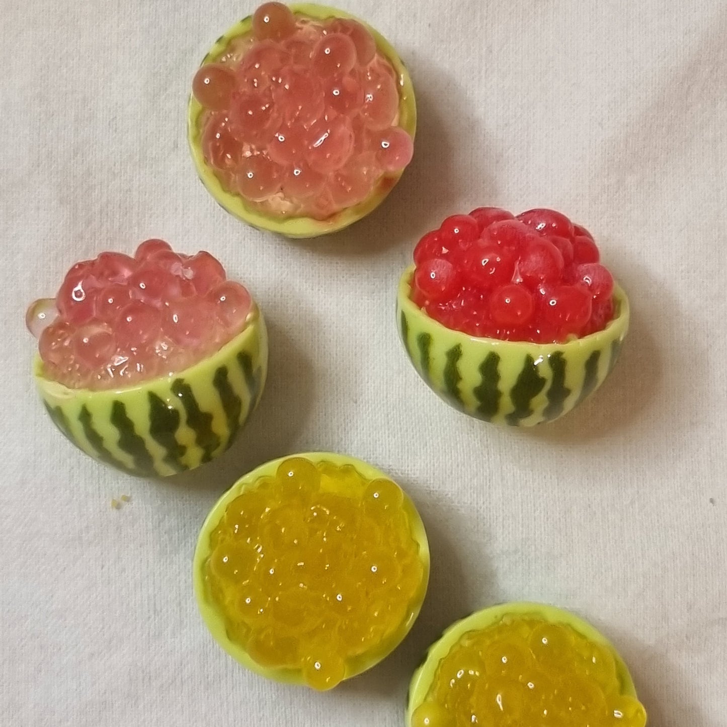 watermelon resin charms